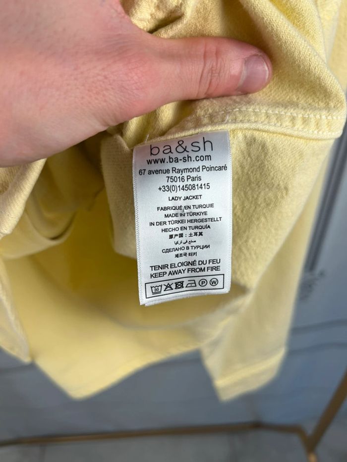 Veste courte jean Jaune Ba&sh T1 / S neuve - photo numéro 5