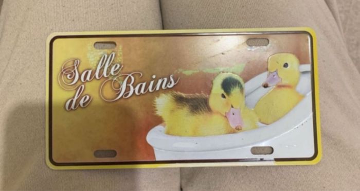 Pancarte salle de bain