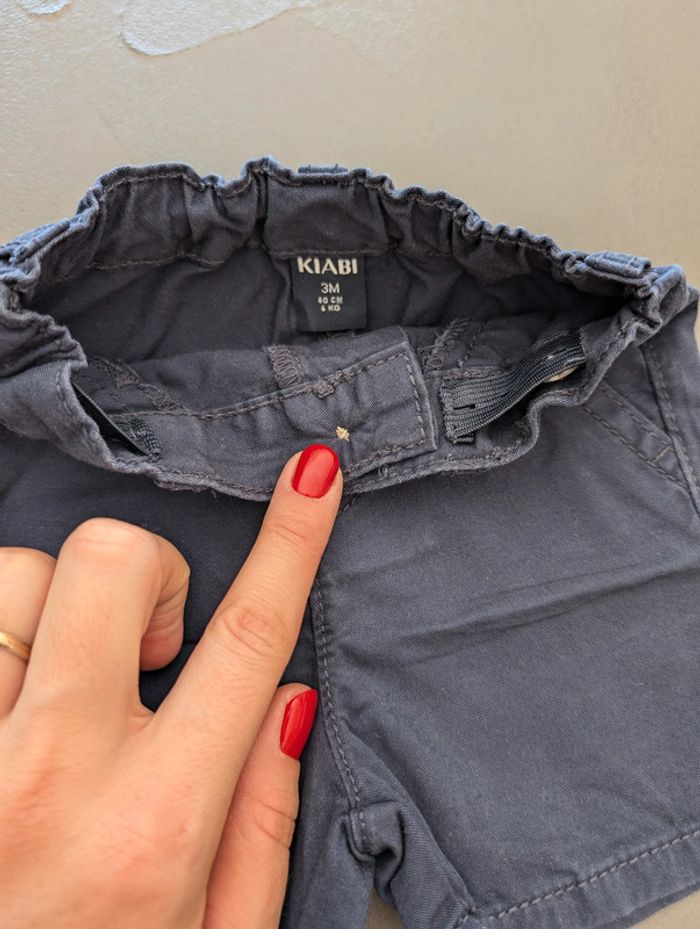 Short marine Kiabi - Taille : 3 mois - photo numéro 3