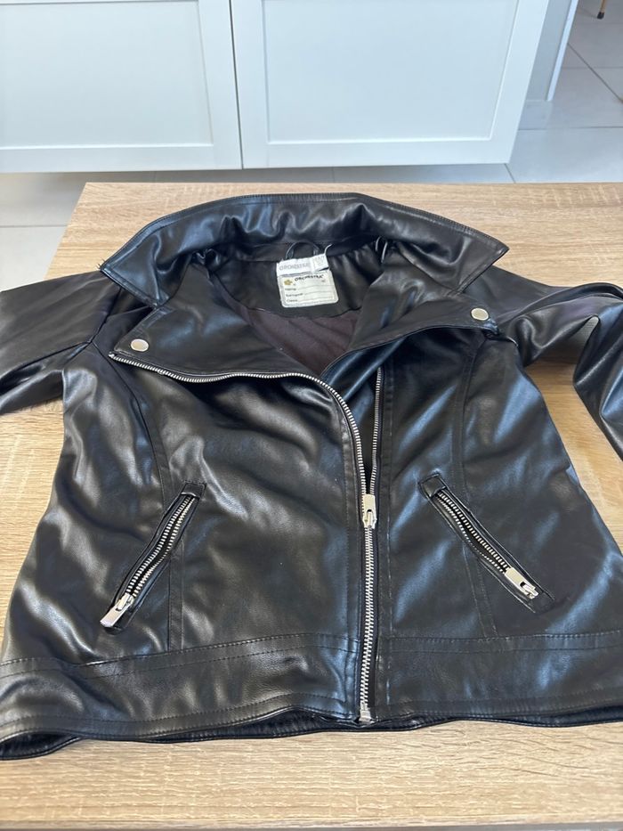 Veste esprit cuir fille 10ans