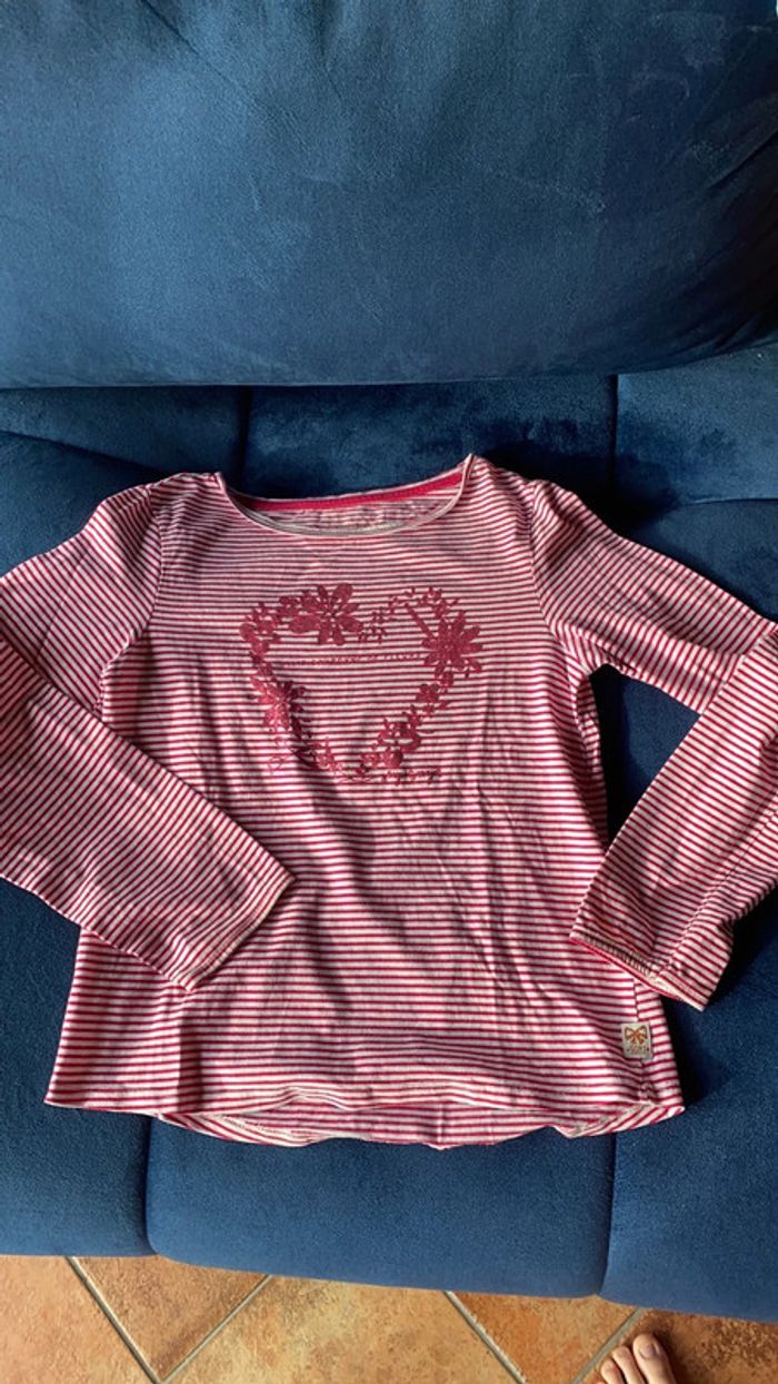 Marinière rose sergent major 10 ans