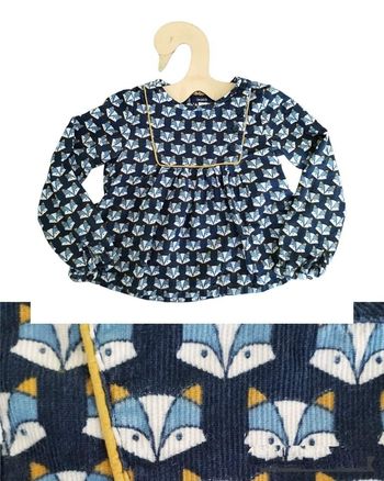 5 ans blouse cotelée Okaïdi