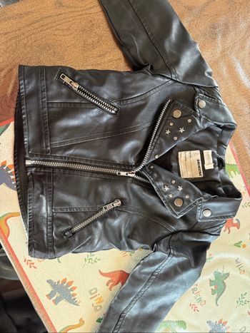 Veste simili cuir fille 4 ans