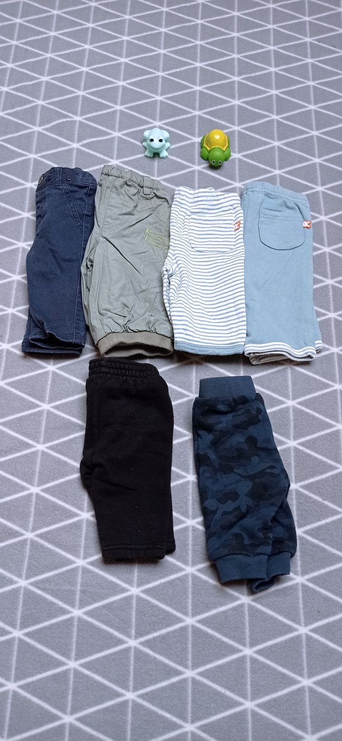 🦁Lot 6 pantalons, 3 mois