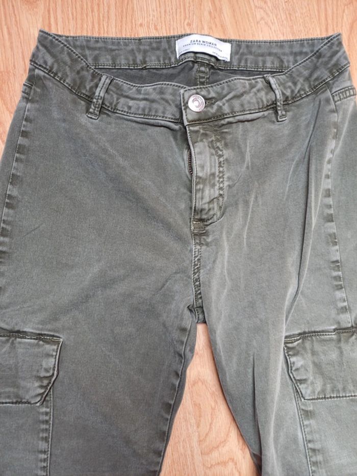Pantalon style jean kaki - photo numéro 2