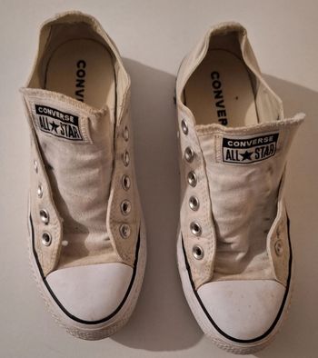 Baskets plateforme Converse crème