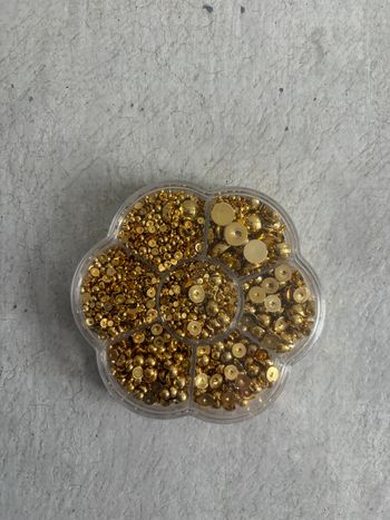 Perle doré pour nail art décoration 