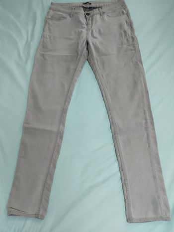 Jean slim gris bleached