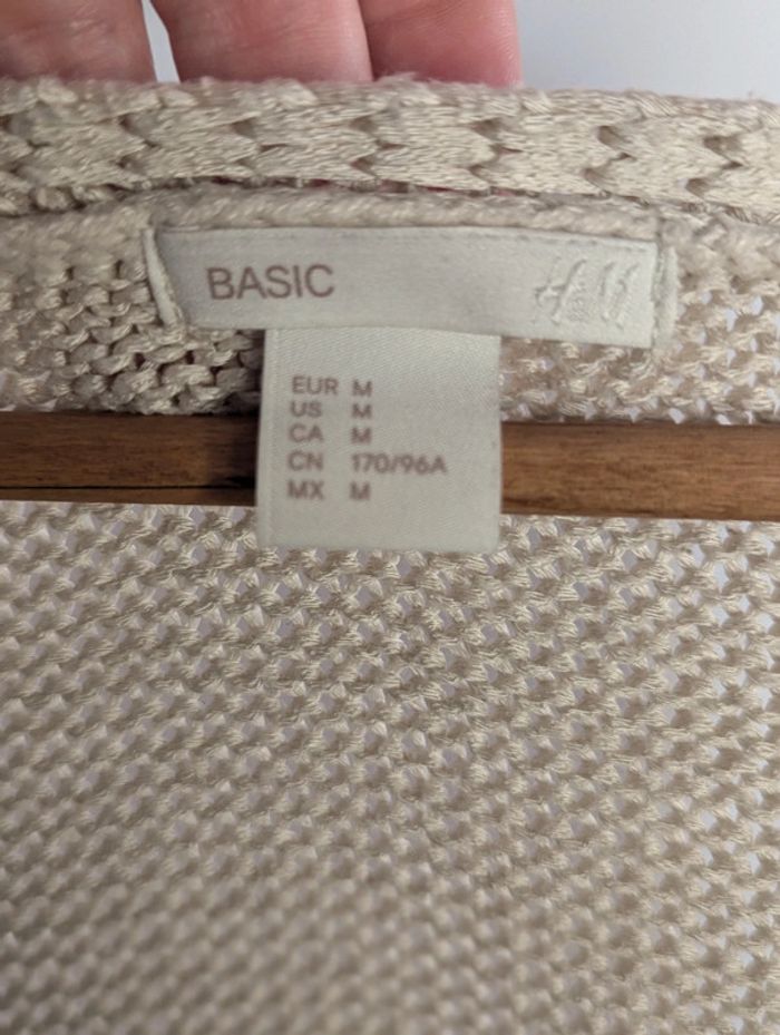 Pull col v beige - photo numéro 3