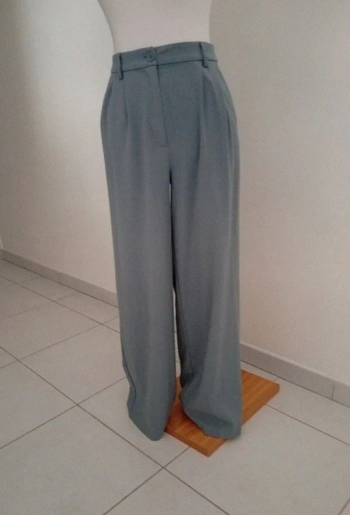 Cache Cache - Pantalon Bleu clair taille 36 | pantalon habillé jambes "larges" - photo numéro 2
