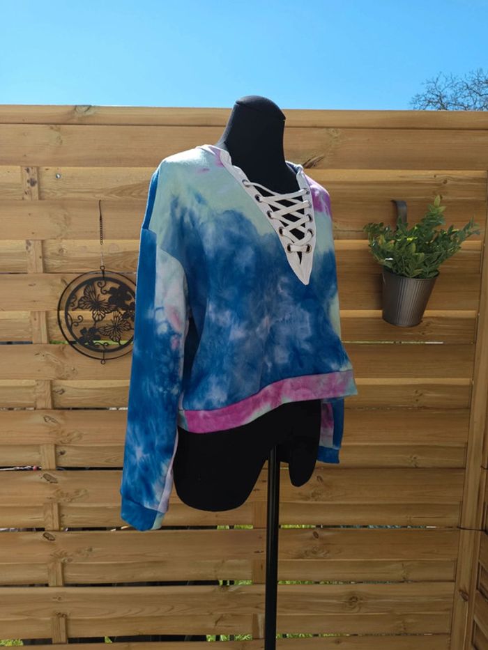 Sweat Tie and dye marque Ardene taille L - photo numéro 2
