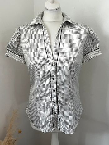 Chemisier satiné a pois Zara M comme neuf