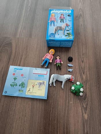 Playmobil 6950 cavalière avec soigneur et poney