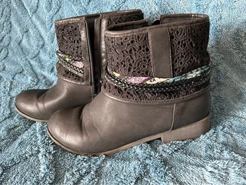 Bottines grises dentelle 41