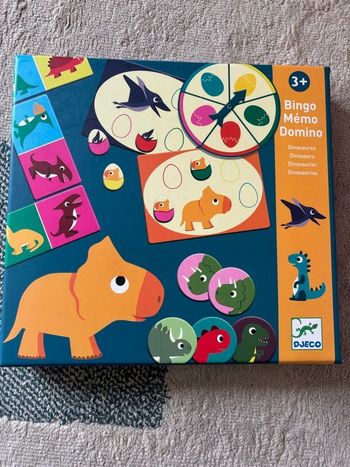 Jeux Djeco Mémo Bingo Domino Dinosaures  