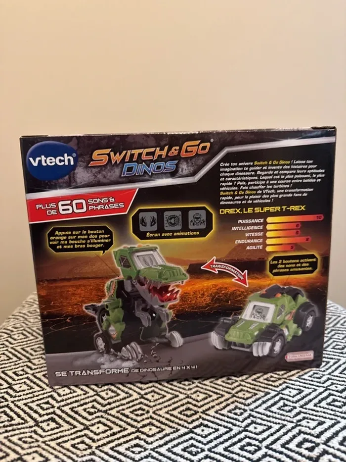 VTech - Switch & Go Dinos, Dinosaure Sonore Drex, Le Super T-Rex - photo numéro 2