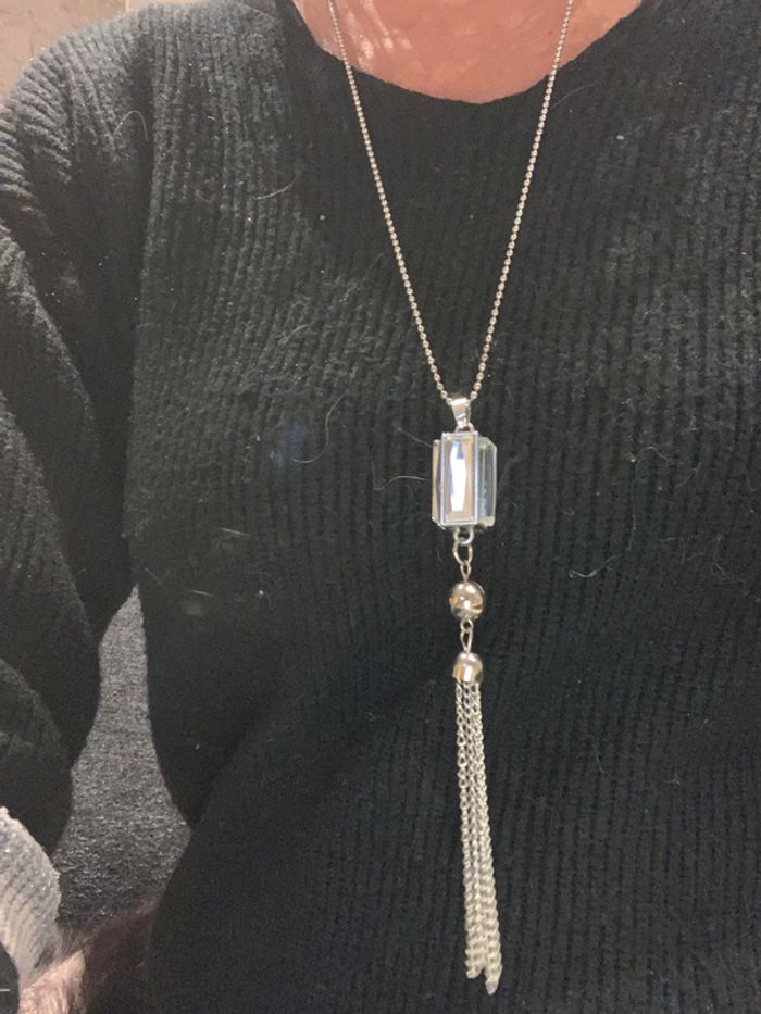 Pendentif original avec miroir brillant