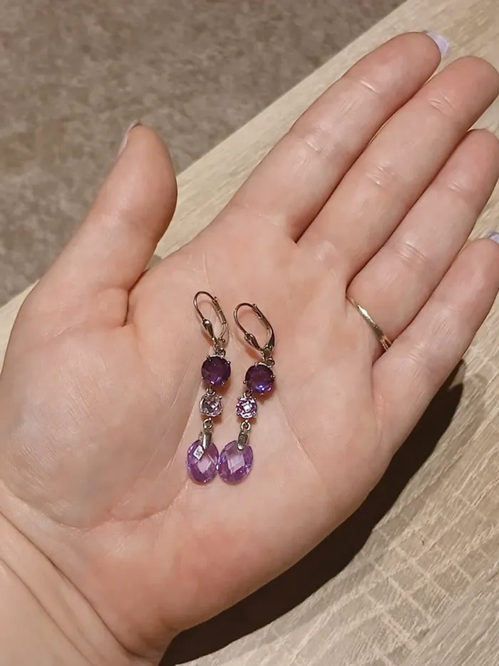 Magnifique boucle d oreille argent 925 - photo numéro 2