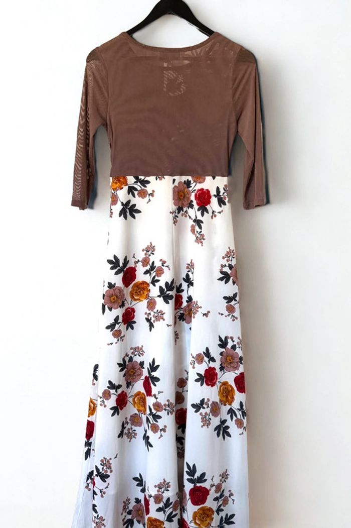 Robe fleurie brodée de perles Print Flowers Dress Size S - photo numéro 8