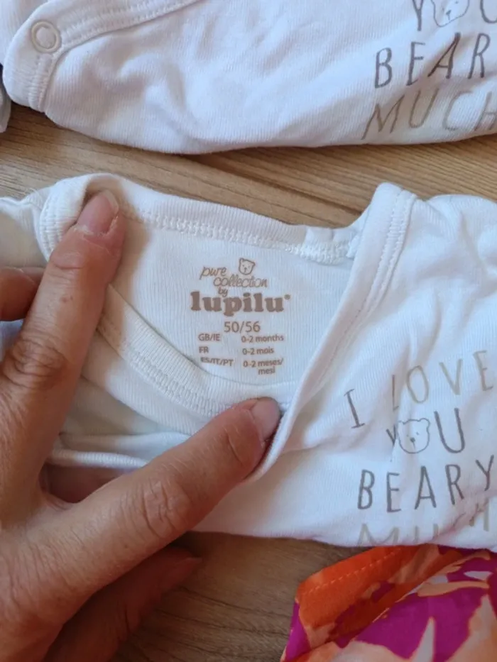 4 bodys manches longues Lupilu - photo numéro 2