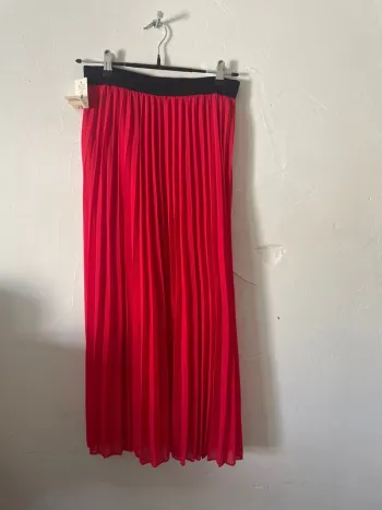 Jupe fluide rouge 754