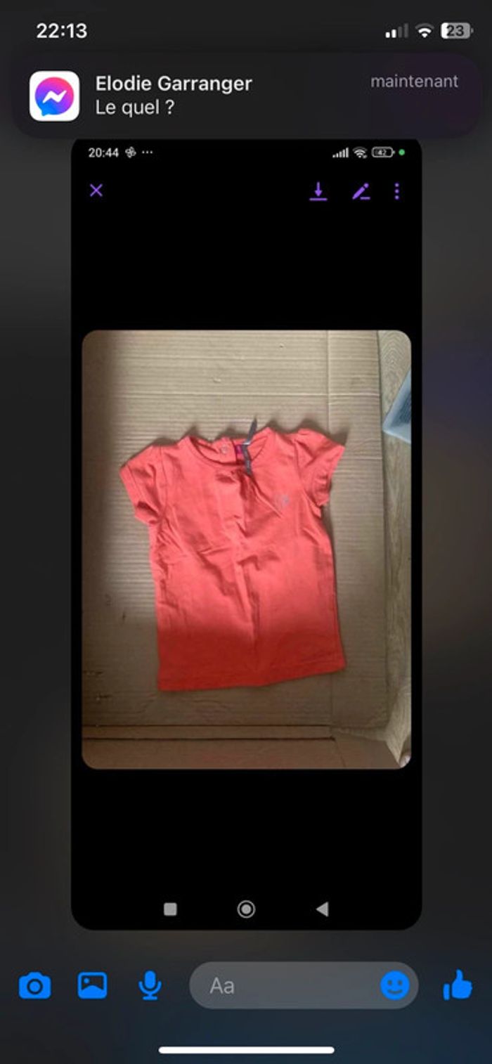 Haut orange