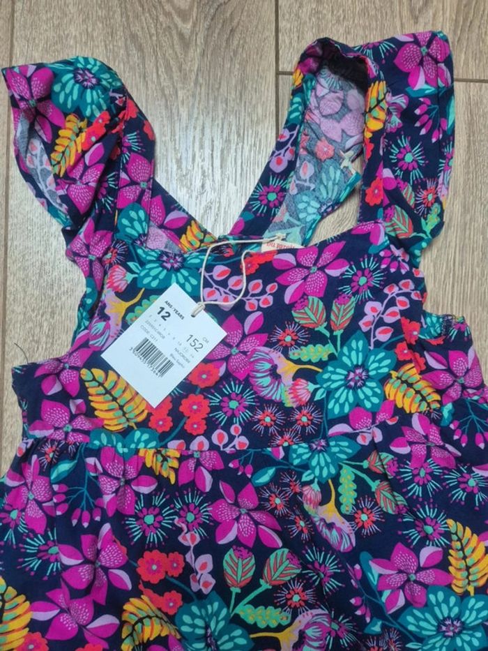 Robe DPAM motif floral 12 ans neuve avec étiquette - photo numéro 2