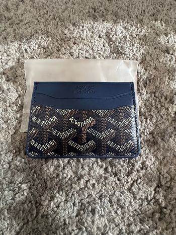 Porte carte goyard bleu marine