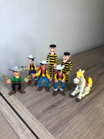 Lot figurines vintage Morris dargaud lucky luke