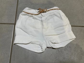Short blanc zara