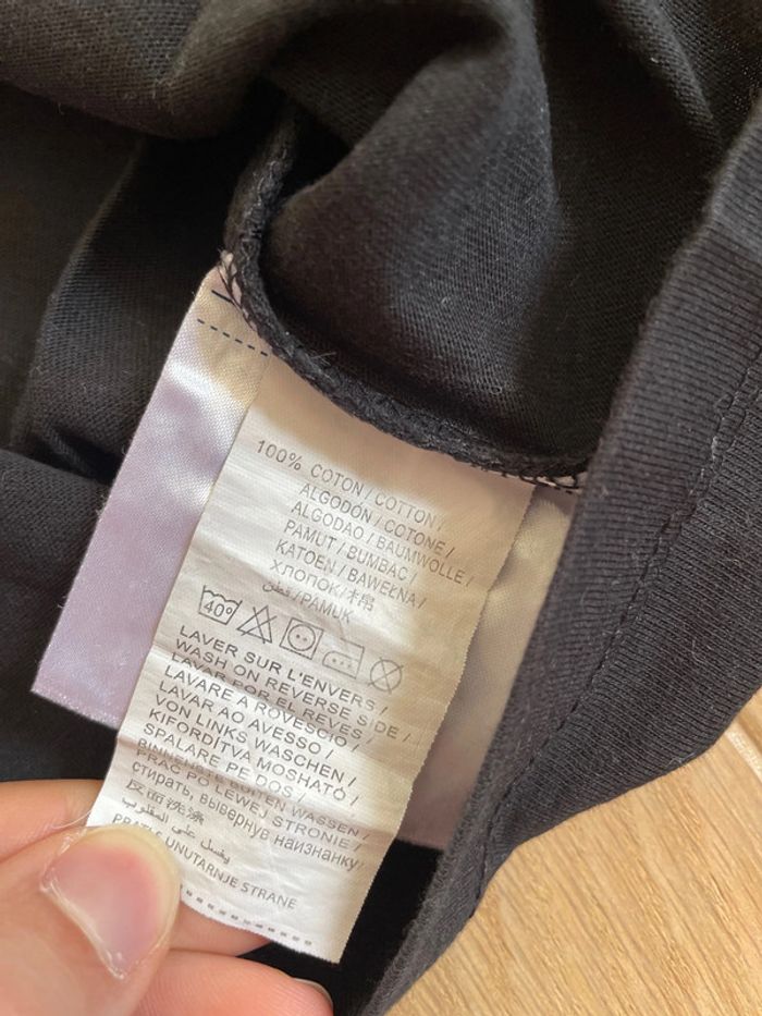 T-shirt ML noir tête de mort - Kiabi - 10ans - photo numéro 4