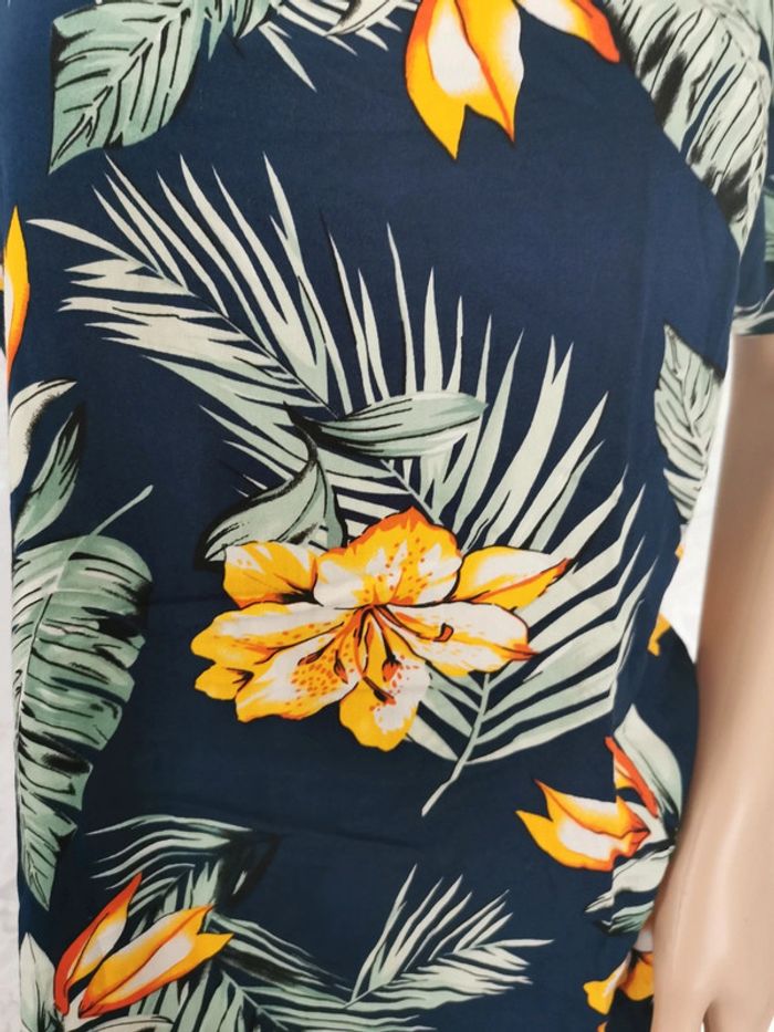 🌺Robe bleu marine orange. Taille 38 🌺 - photo numéro 3