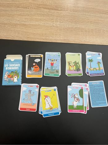 Jeu des 7 familles les créatures bizarroïdes