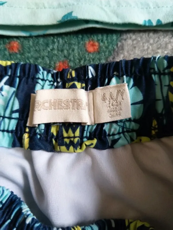 Short de bain palmier Orchestra taille 4 ans - photo numéro 3