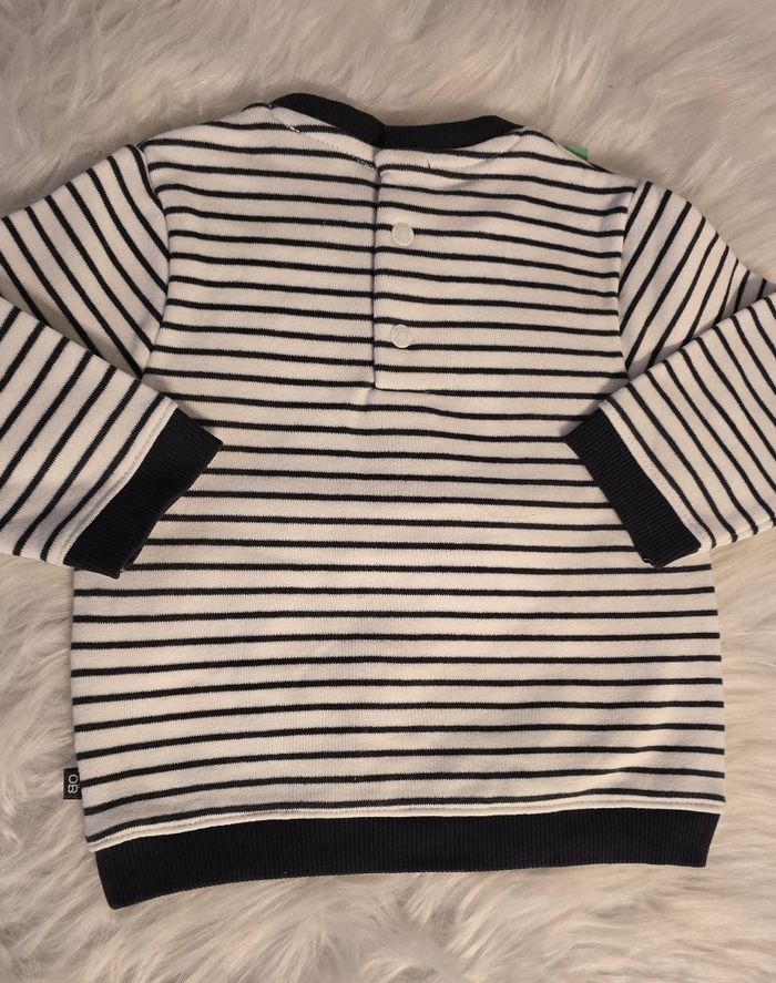 NEUF (non porté)🏷😍🤩💙 superbe sweat 9 mois garçon 😍🤩💙 - photo numéro 2