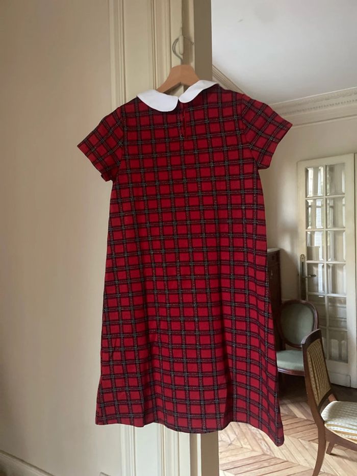 Robe à carreaux rouge Okaidi 14 ans - photo numéro 3