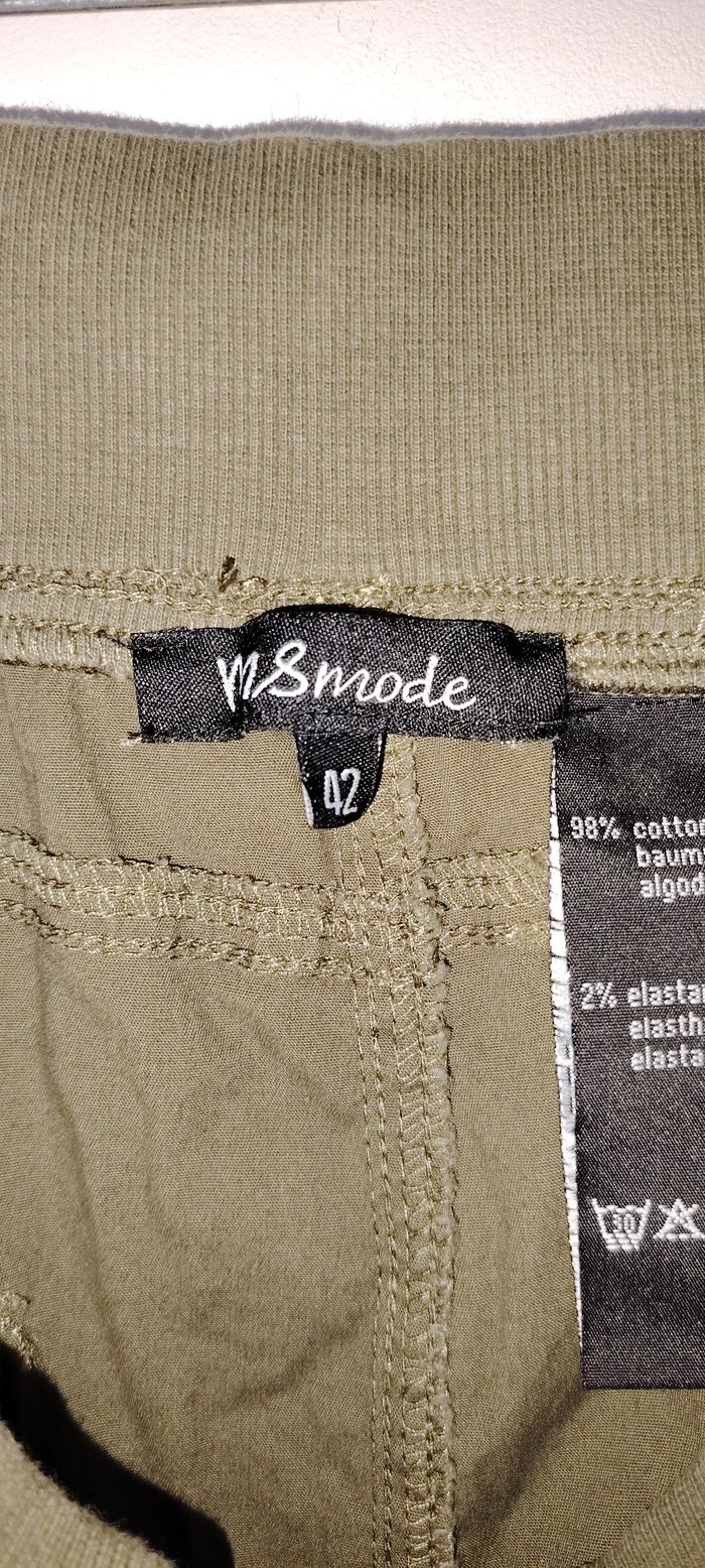 Short marron M&S Mode taille 42 – taille élastique + cordon – poches avant et arrière - photo numéro 3