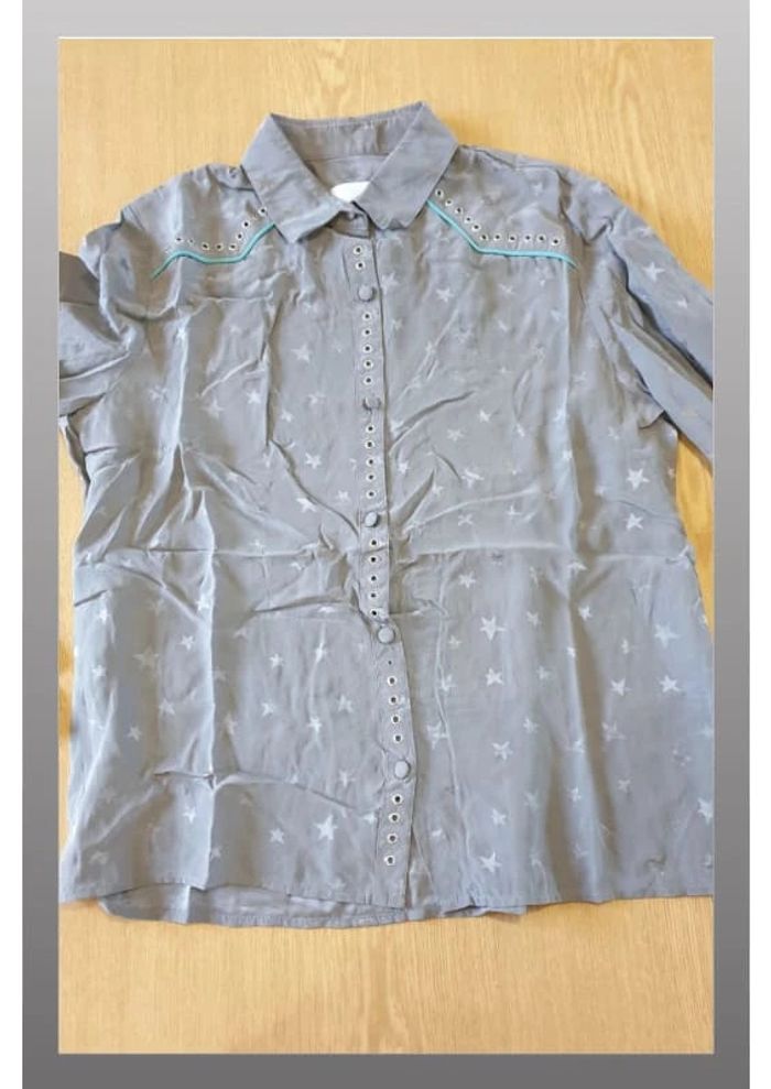 Chemisier femme Zadig & Voltaire M gris et turquoise