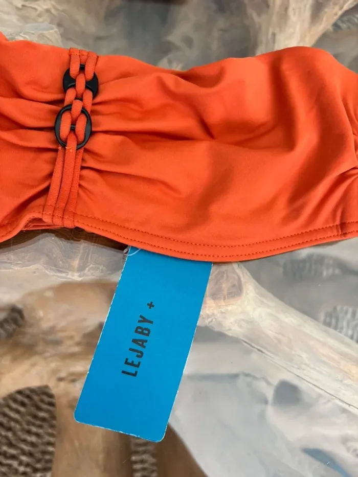 Haut de maillot de bain Maison Lejaby orange épicée - photo numéro 2