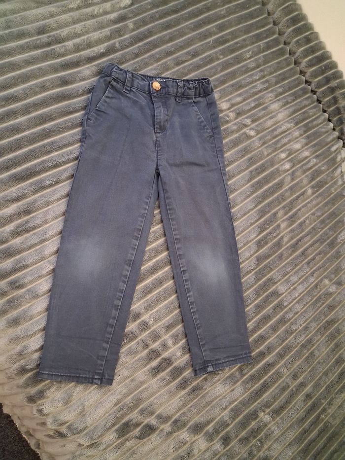 Pantalon coupe droite bleu marine 4 ans - photo numéro 1
