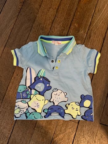 Polo manches courtes bébé 9 mois
