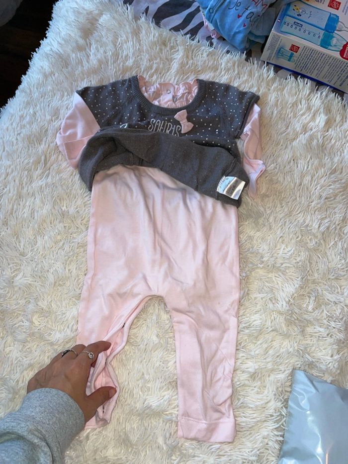 Ensemble body et robe 12 mois - photo numéro 2