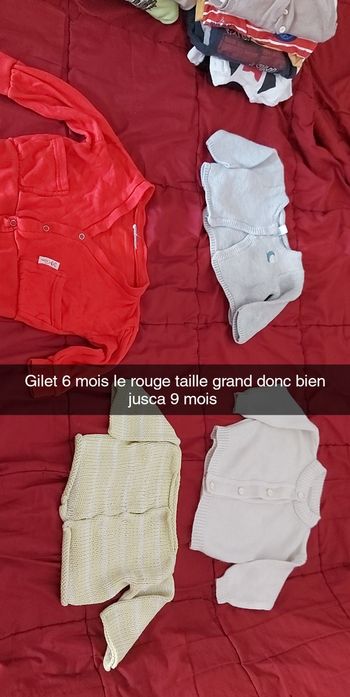 Lot gilet garçon