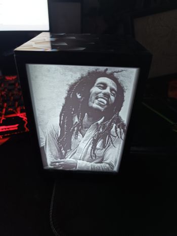 Lampe lithophane bob Marley