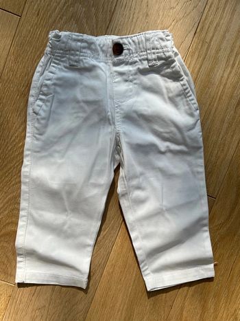 Pantalon blanc bout chou Monoprix taille 6 mois très bon état