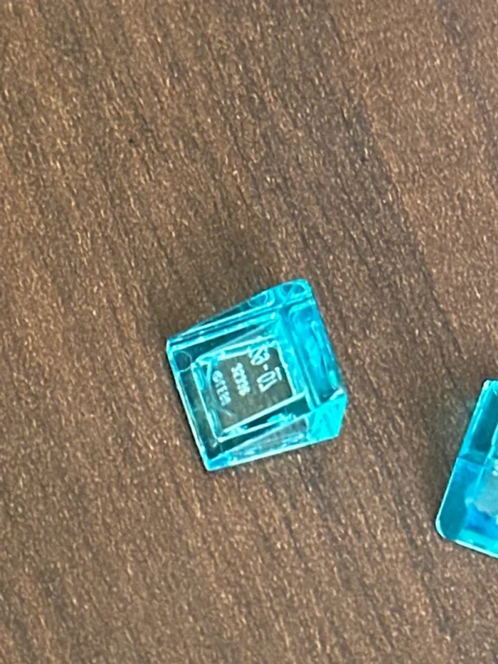 50 Slope Lego 30 1 x 1 x 2/3 ref 54200 Trans-light Blue - photo numéro 3