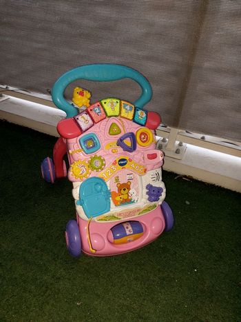 Super trotteur parlant rose