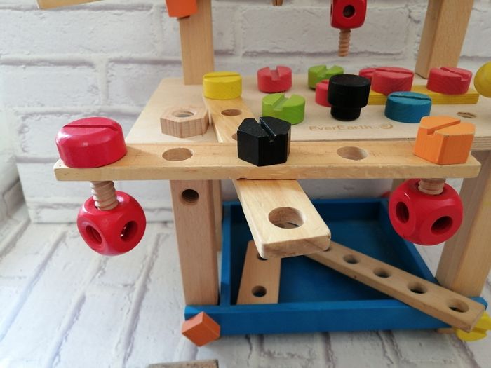 Petit établi en bois avec accessoires bricolage enfant - photo numéro 6