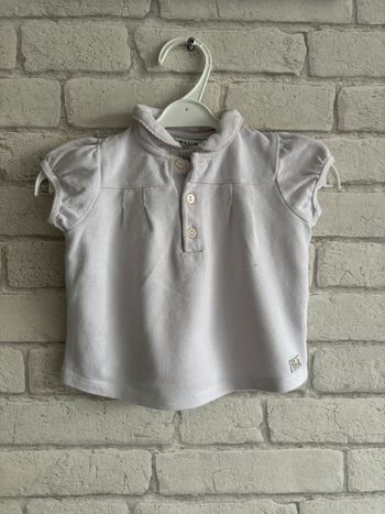 Tee shirt polo cyrillus taille 12 mois