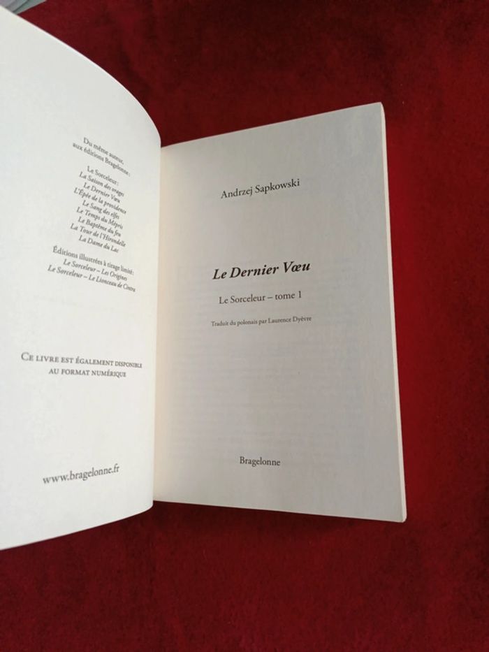 Le Sorceleur " Livre 1 Le dernier vœu " Andrzej Sapkowski " - photo numéro 8